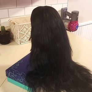 Human Hair Wavy Wig
